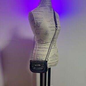 Harley Davidson Black Studded Crossbody Bag